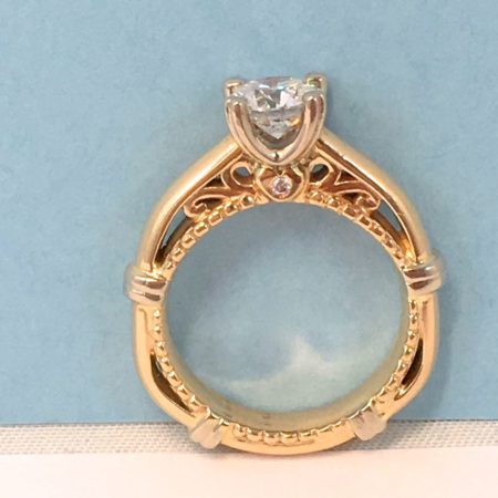 Custom vintage engagement on sale rings